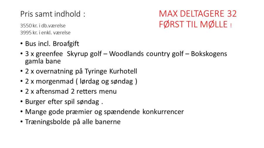 Årets 3-dages tur til Sverige