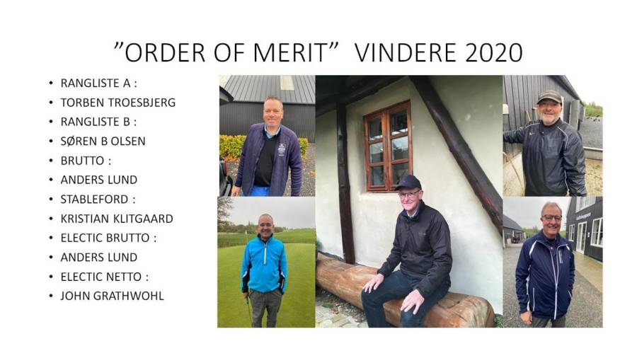Order Of Merit vindere 2020
